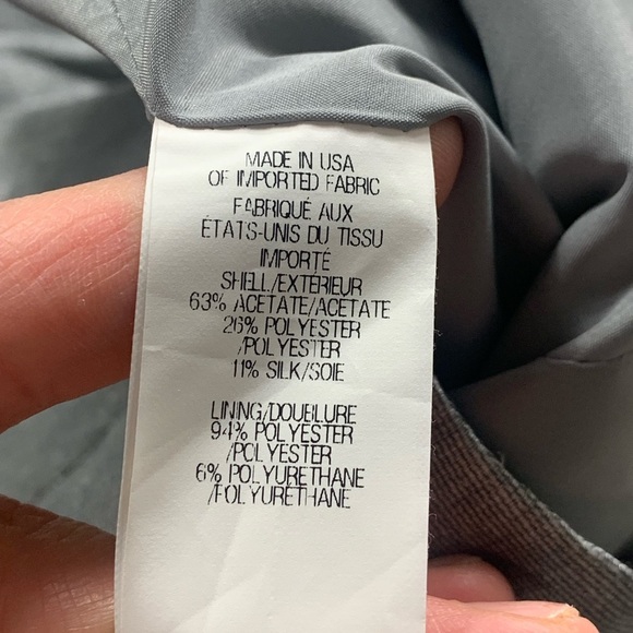 Theyskens' Theory Silk A-Line Mini Silver Metallic Dress - Picture 12 of 15